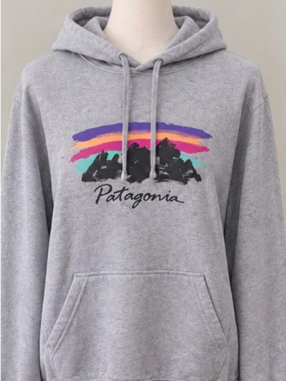 Kids grey Patagonia hoodie